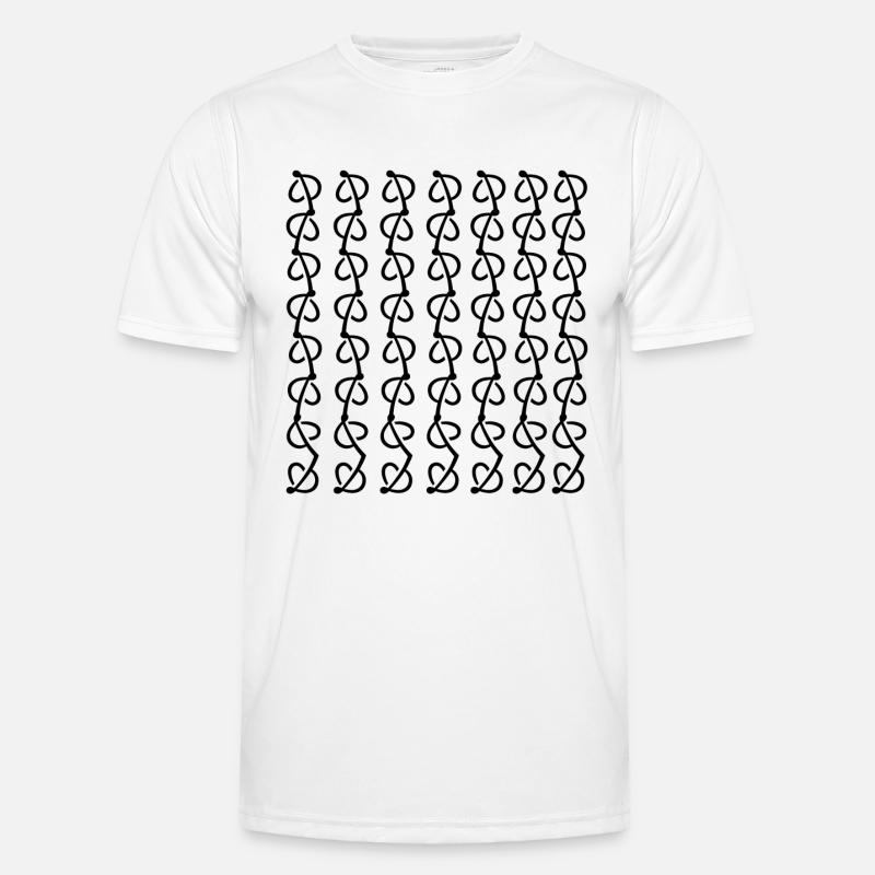 unique leaf design - Men's Functional T-Shirt - white