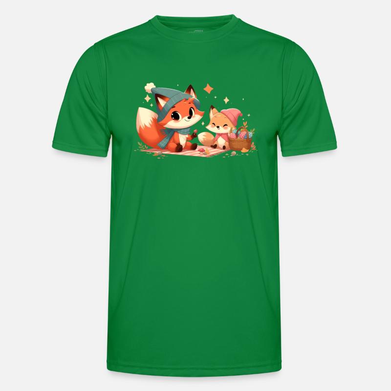 Fuchs Herbst 11 Männer Funktions-T-Shirt