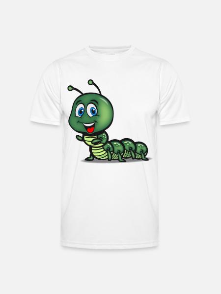 raupe süss kind - Männer Funktions-T-Shirt - Weiß