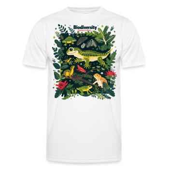 Biodiversität Erhaltung Tropische Fauna - Männer Funktions-T-Shirt - Weiß - Vorne - AI Model Male 178 dark (178cm)