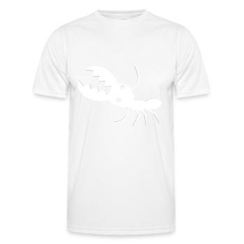 Ameise - Männer Funktions-T-Shirt - Weiß - Vorne - AI Model Male 178 dark (178cm)