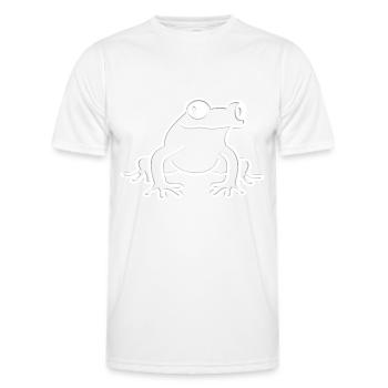 frog - Men's Functional T-Shirt - white - Front - AI Model Male 178 dark (178cm)