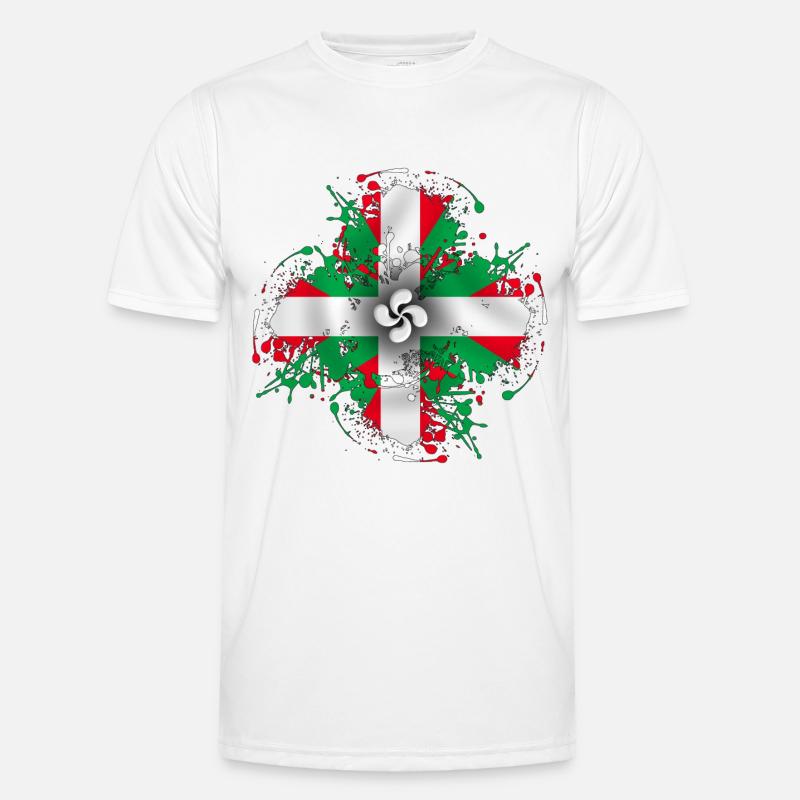 Ddrapeau Basque - Ikurriña T-shirt sport Homme