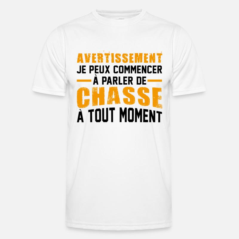 Avertissement Chasse T-shirt sport Homme