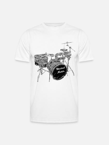 batterie - T-shirt sport Homme - blanc