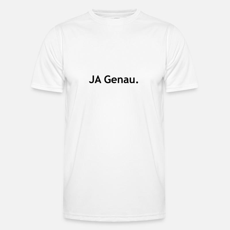 Ja, præcis - Funktionsshirt til herrer - hvid