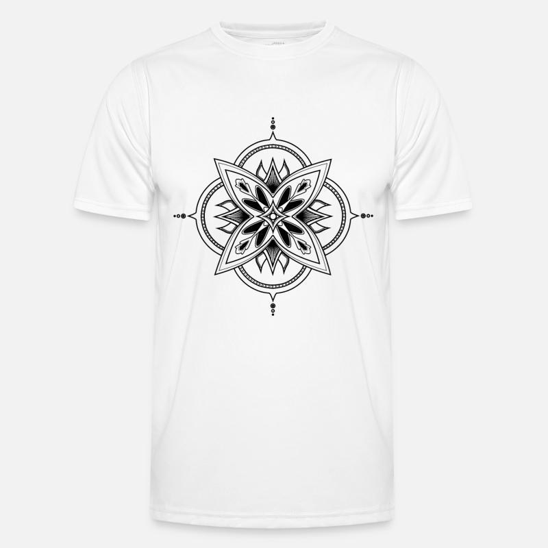 Mandala Männer Funktions-T-Shirt