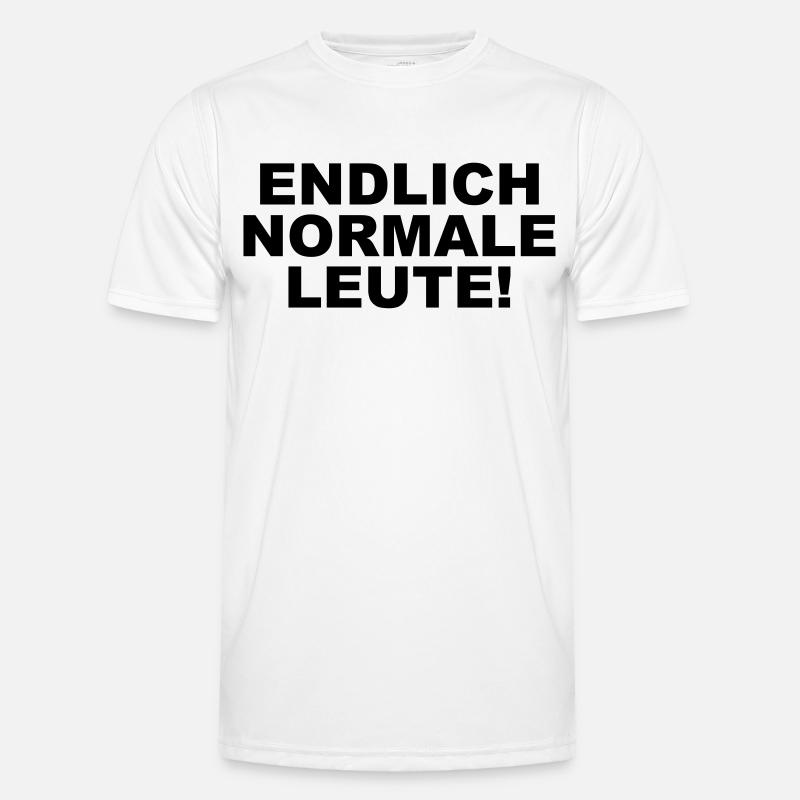 Endlich normale Leute! Männer Funktions-T-Shirt