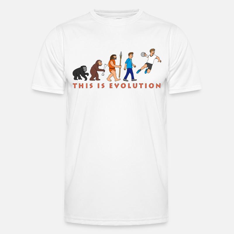 evolution_handball_comic_122012_c - Men's Functional T-Shirt - white
