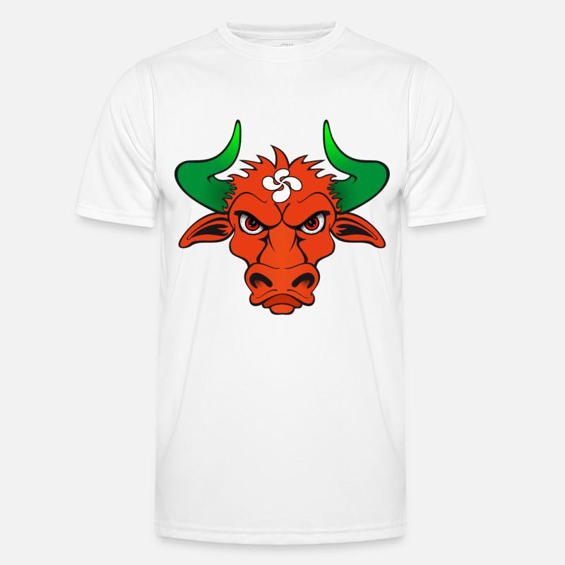 Baskische Stier Männer Funktions-T-Shirt