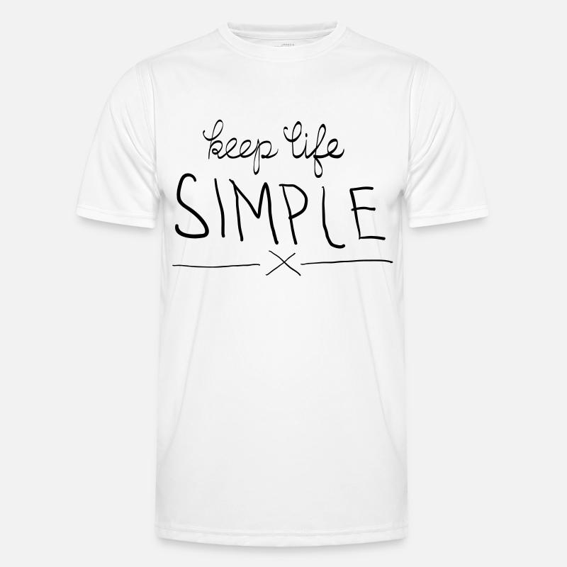 Keep Life Simple - Men's Functional T-Shirt - white