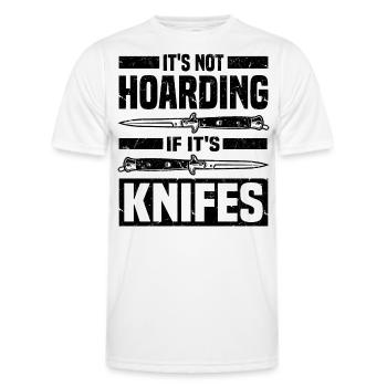 Knife lovers - Men's Functional T-Shirt - white - Front - AI Model Male 178 dark (178cm)