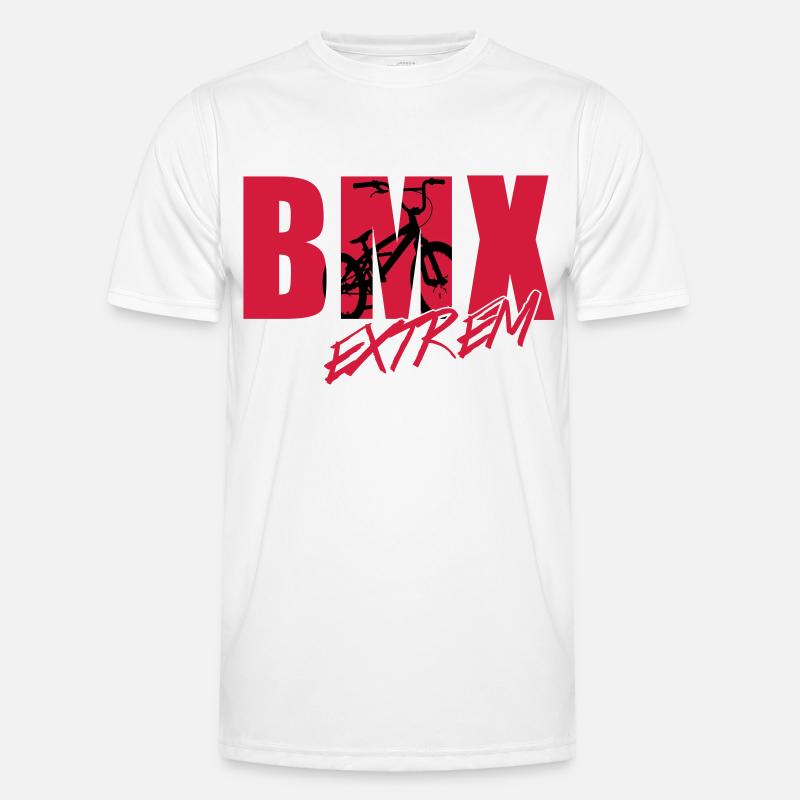 bmx 2_2c - Men's Functional T-Shirt - white