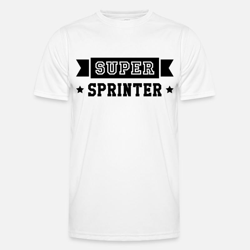 Leichtathletik / Sprint / Sprinter / Sprinterin - Männer Funktions-T-Shirt - Weiß