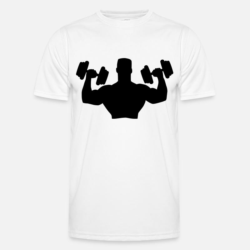 Muscle Man Training - Men's Functional T-Shirt - white