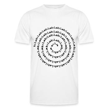 Blablabla - Men's Functional T-Shirt - white - Front - AI Model Male 178 dark (178cm)