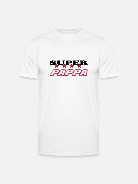 Super pappa - Men's Functional T-Shirt - white