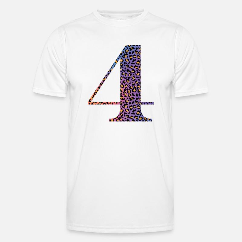 4e anniversaire léopard T-shirt sport Homme