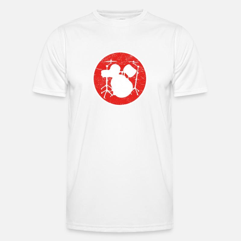 Gift DRUMMER DRUM DRUM - Men's Functional T-Shirt - white
