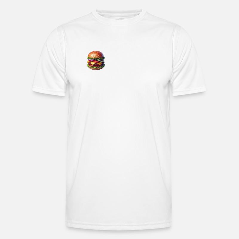 Burger Polygon Men's Functional T-Shirt
