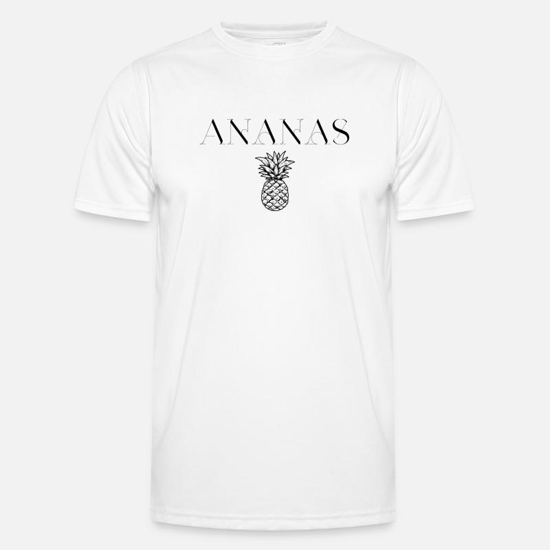 Ananas Design Männer Funktions-T-Shirt