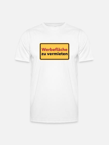 Werbung - Männer Funktions-T-Shirt - Weiß
