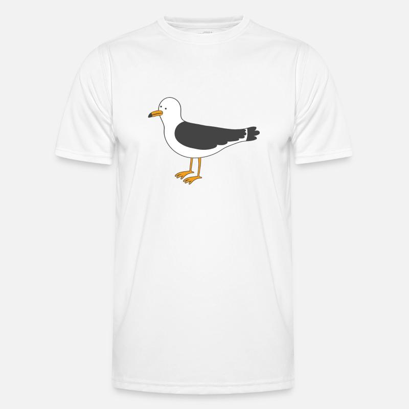 Möwe Männer Funktions-T-Shirt