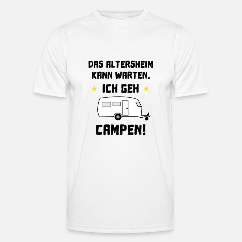 das altersheim kann warten - Männer Funktions-T-Shirt - Weiß