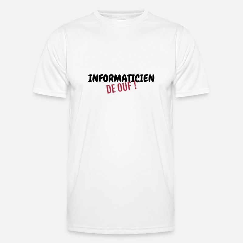 Computer / Informatiker / Aussenseiter / Ingenieur - Männer Funktions-T-Shirt - Weiß