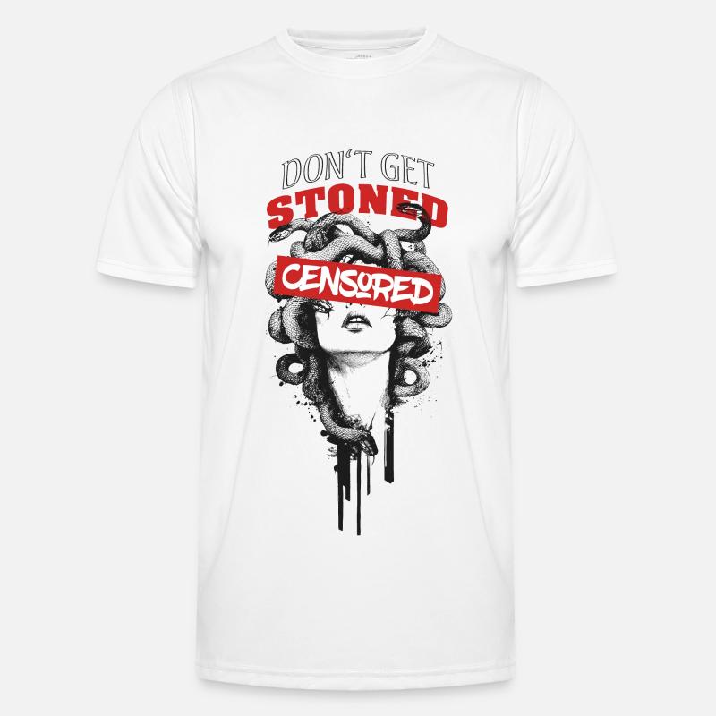 Don't get stoned - Men's Functional T-Shirt - white