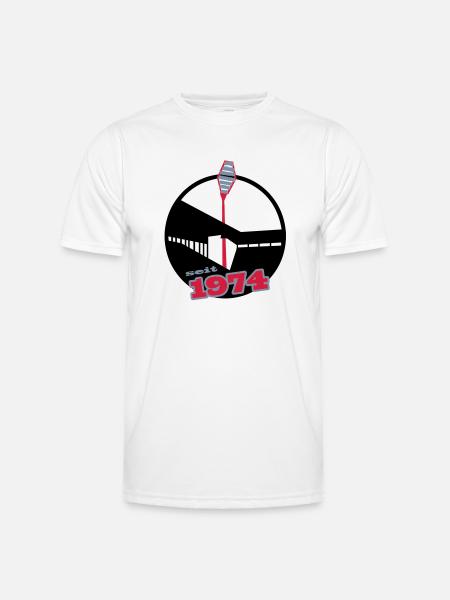 Seit 1974 - Männer Funktions-T-Shirt - Weiß