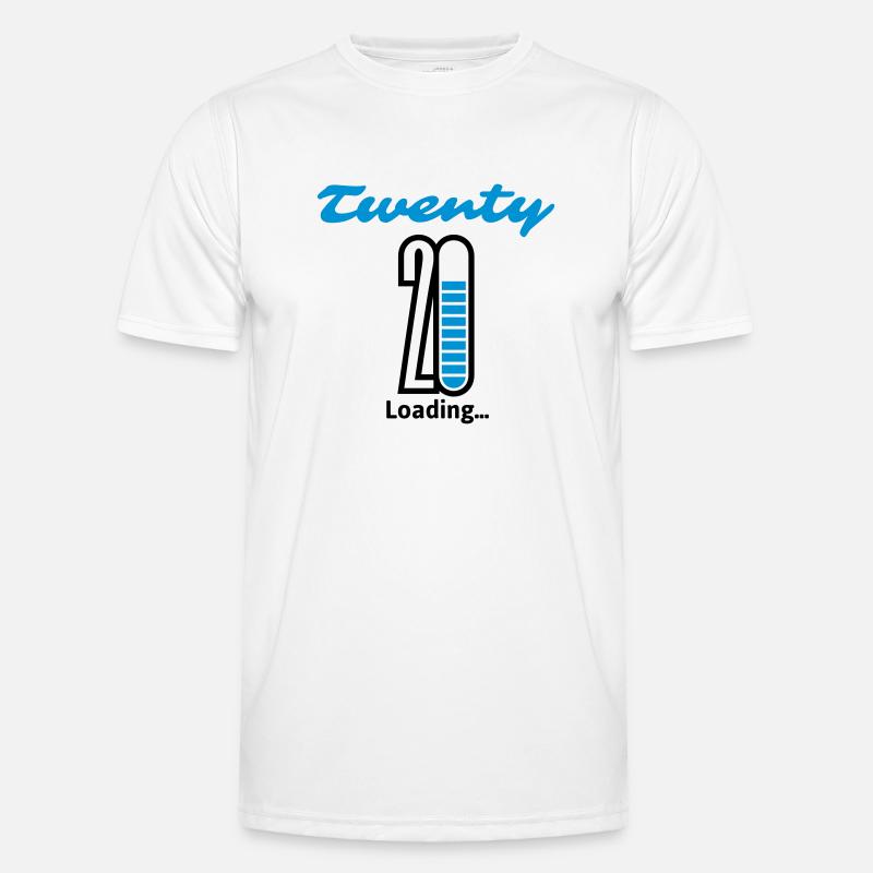 Twenty Loading ... - Men's Functional T-Shirt - white