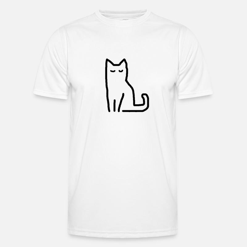 Cat Idée cadeau T-shirt sport Homme