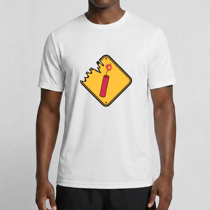 shield caution danger danger caution stan Men's Functional T-Shirt