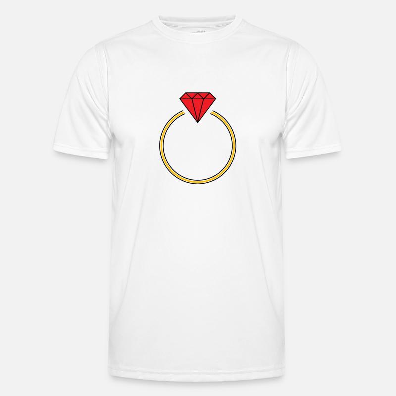 diamond ring Men's Functional T-Shirt