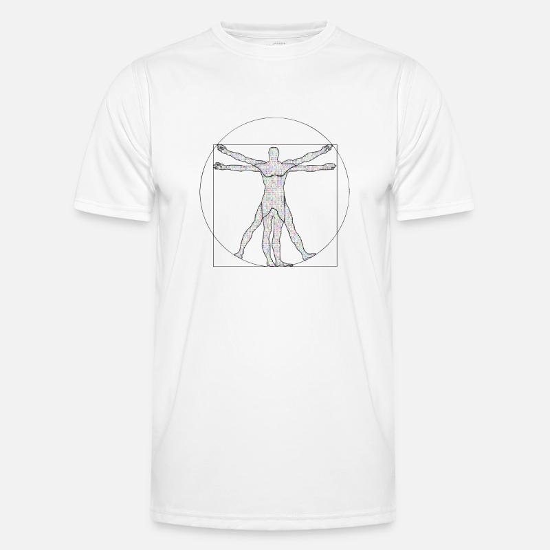 Da Vinci Programmer Gift Idea - Men's Functional T-Shirt - white