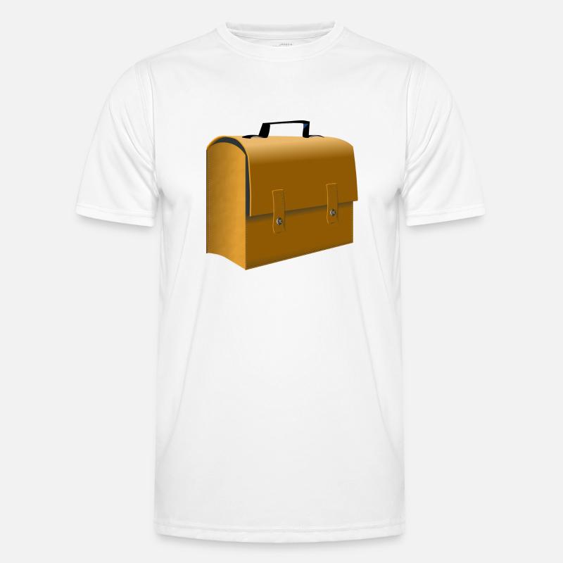 backpack suitcase backpack bag briefcase110 - Men's Functional T-Shirt - white