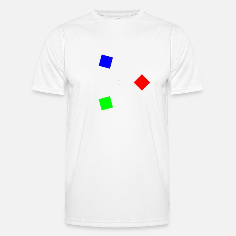 Art abstrait - Design rectangle coloré T-shirt sport Homme