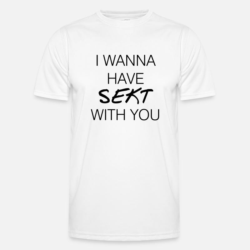 sekt - Männer Funktions-T-Shirt - Weiß