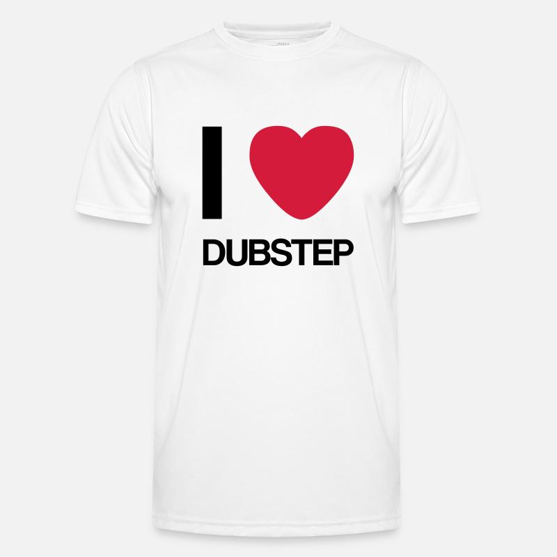I LOVE DUBSTEP- Geschenk Idee Männer Funktions-T-Shirt