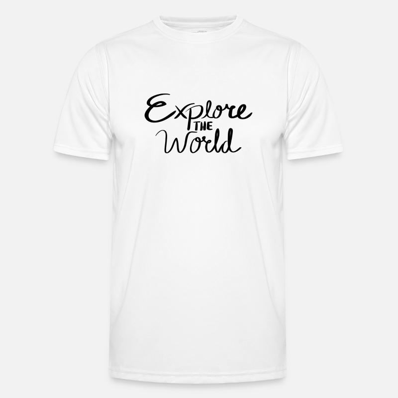 Explore the World Männer Funktions-T-Shirt