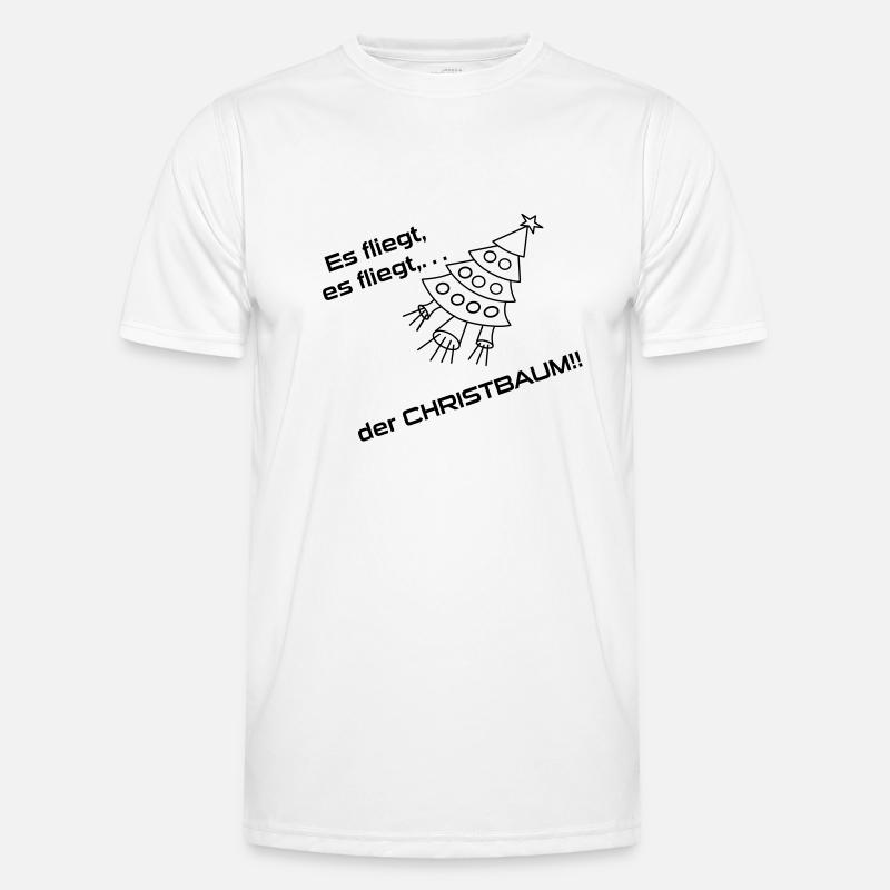 Weihnachtsbaumrakete Männer Funktions-T-Shirt
