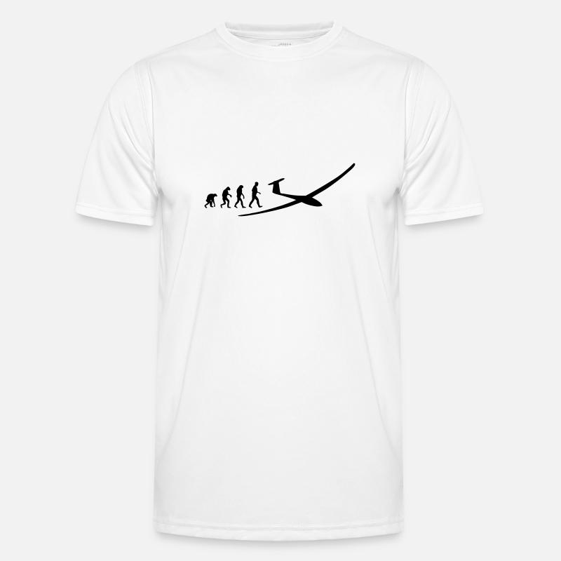 glider evolution - Men's Functional T-Shirt - white