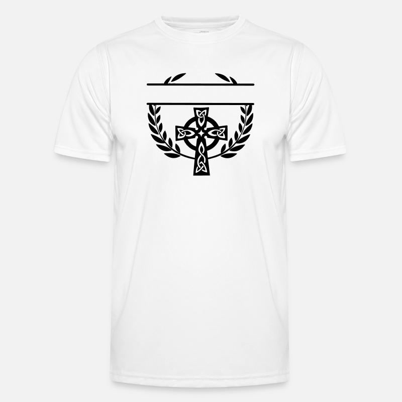 Monogramme croisé celtique T-shirt sport Homme