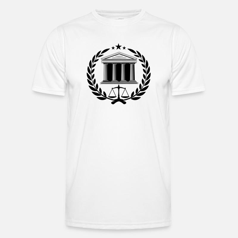 Hof mit Lorbeerkranz Männer Funktions-T-Shirt