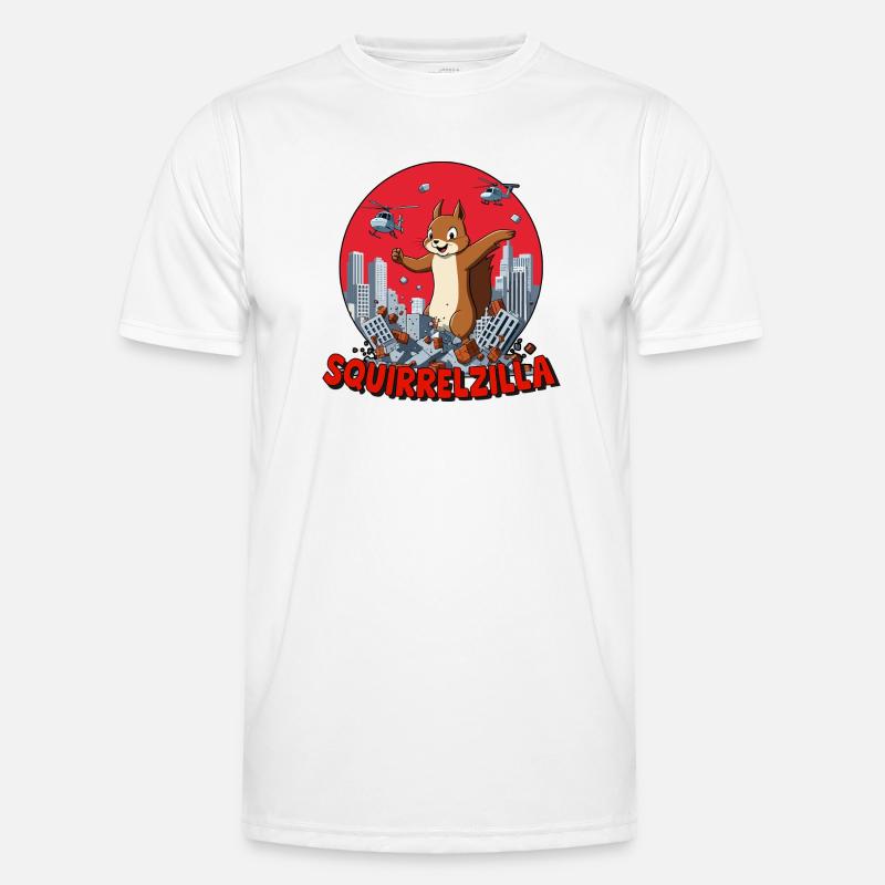 Squirrelzilla: Bustling Urban Destruction Men's Functional T-Shirt