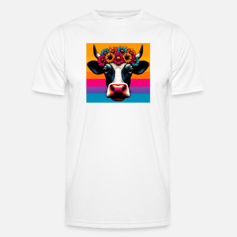 cow - Men's Functional T-Shirt - white