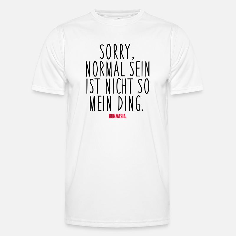 Normal sein Männer Funktions-T-Shirt