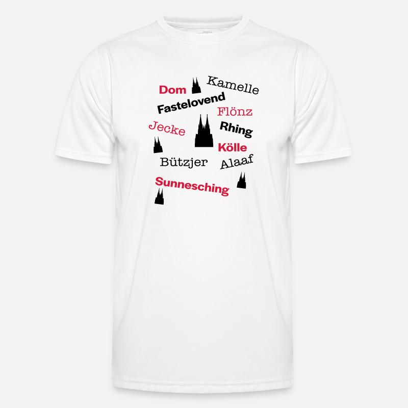 Kölsche Language - Men's Functional T-Shirt - white