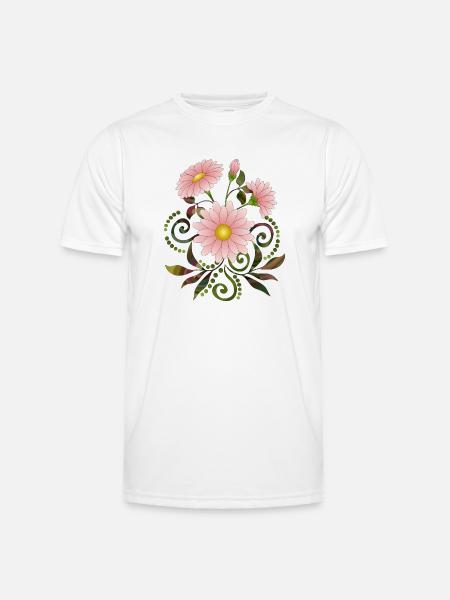 Flowers - Men's Functional T-Shirt - white